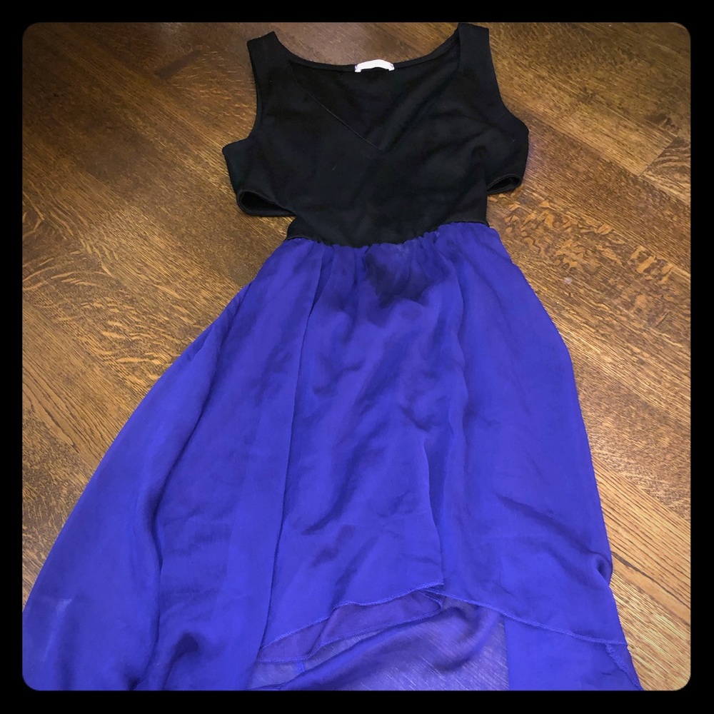 Black and Purple Dress